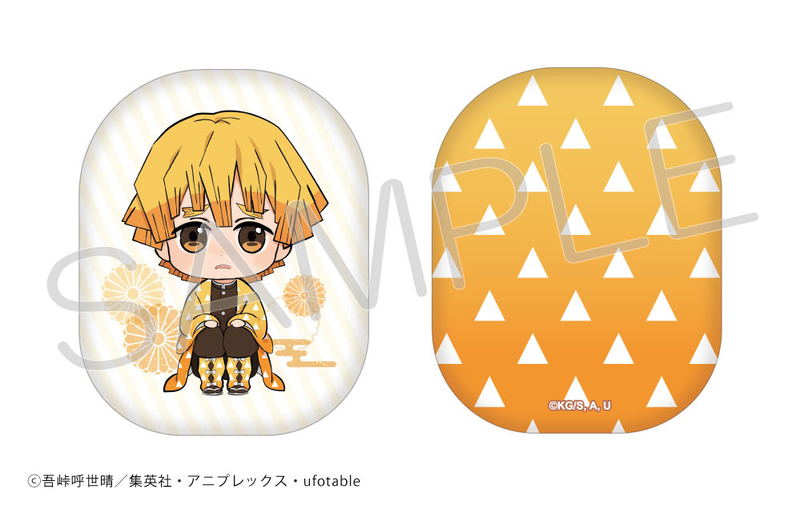 Demon Slayer Kimetsu no Yaiba Osuwari Die-cut Cushion: Zenitsu Agatsuma image 1