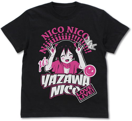Love Live! - Nico Yazawa T-shirt Black (S Size) image 1