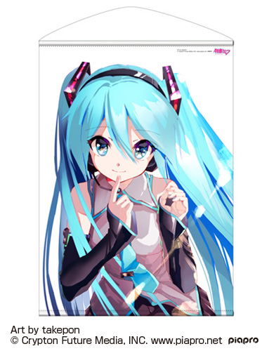 Hatsune Miku B2 Wall Scroll Takepon Ver. (Re-run) image 1