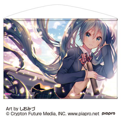 Hatsune Miku Horizontal B2 Wall Scroll Shiomuzu Ver. (Re-run) image 1