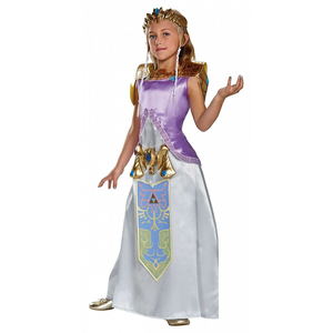 Nintendo The Legend Of Zelda: Princess Zelda Costume (Child Size Large 10-12)_