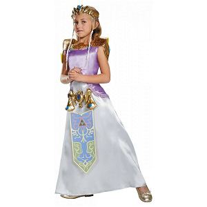 Nintendo The Legend Of Zelda: Princess Zelda Costume (Child Size Large 10-12)