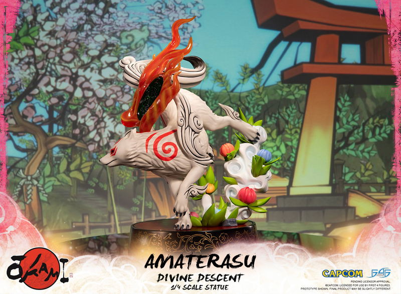 Okami 1/4 Scale Statue: Amaterasu Divine Descent [Standard Edition] image 12
