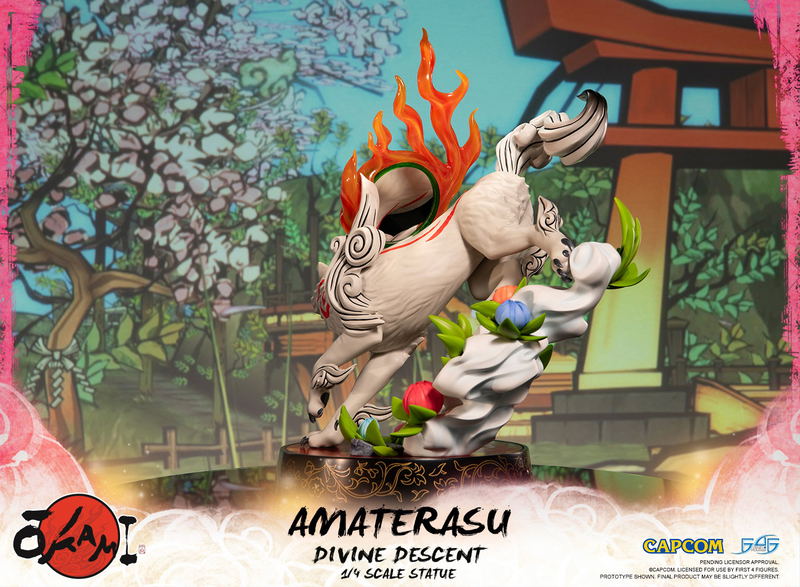 Okami 1/4 Scale Statue: Amaterasu Divine Descent [Standard Edition] image 14