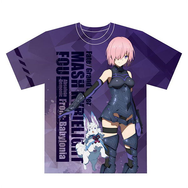 Fate/Grand Order - Absolute Demonic Front: Babylonia Full Graphic T-shirt: Mash Kyrielight (L Size) image 1