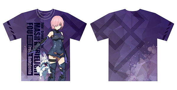 Fate/Grand Order - Absolute Demonic Front: Babylonia Full Graphic T-shirt: Mash Kyrielight (L Size) image 3
