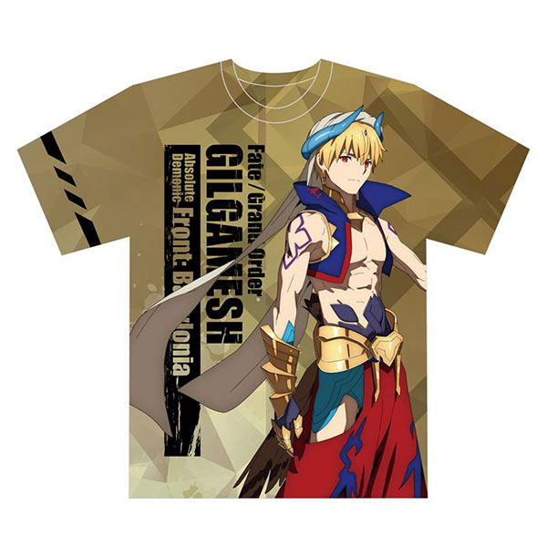 Fate/Grand Order - Absolute Demonic Front: Babylonia Full Graphic T-shirt: Gilgamesh (L Size) image 1