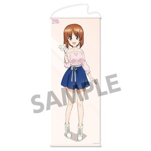 Girls und Panzer das Finale Girls und Panzer Menkodo Hajimemasu! Life-size Wall Scroll: Nishizumi Miho_