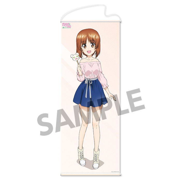 Girls und Panzer das Finale Girls und Panzer Menkodo Hajimemasu! Life-size Wall Scroll: Nishizumi Miho image 1
