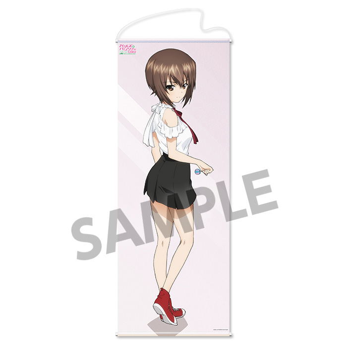 Girls und Panzer das Finale Girls und Panzer Menkodo Hajimemasu! Life-size Wall Scroll: Maho Nishizumi image 1