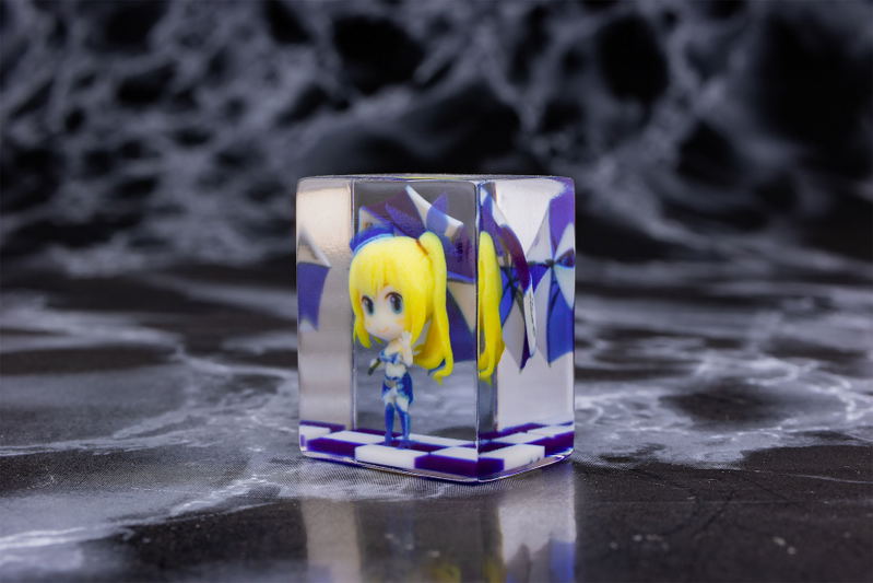 Mirai Akari Racing Project Mirai Akari Pacific Race Queen Ver. Full Color 3D Crystal Figure image 3