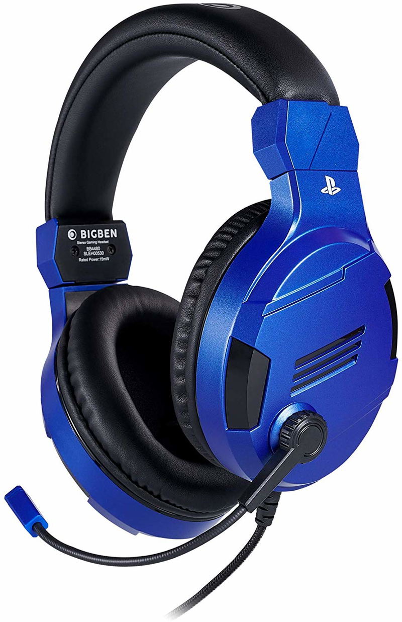 Bigben Stereo Gaming Headset V3 for PS4/PC/MAC (Blue) image 2