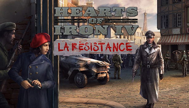 Hearts of Iron IV: La Resistance (DLC) <span class="ext" style="background-color: #B0000F; color: #FFFFFF;">DLC</span> <span class="ext" style="background-color: #2a475e; color: #FFFFFF;">STEAM</span> <span class="ext ext_digital">digital</span> image 1