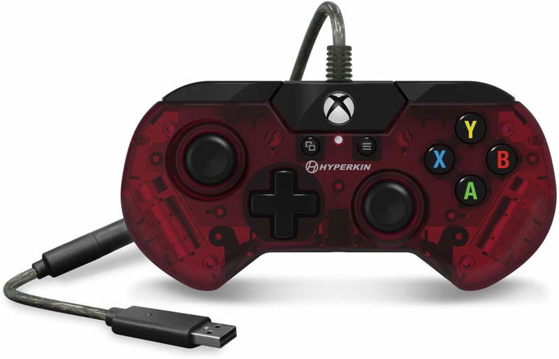 Hyperkin X91 Ice Wired Controller for Xbox One (Ruby Red) image 2