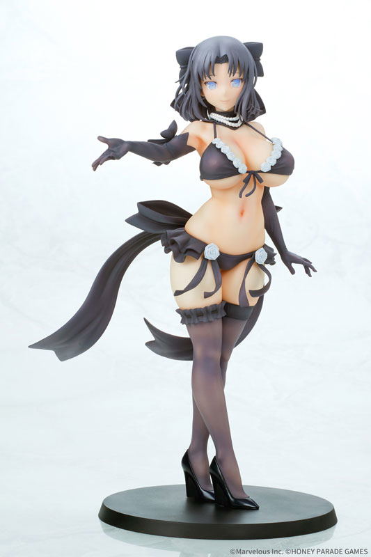 Senran Kagura 1/7 Scale Pre-Painted Figure: Yumi Wedding 2018 Black Ver. image 2