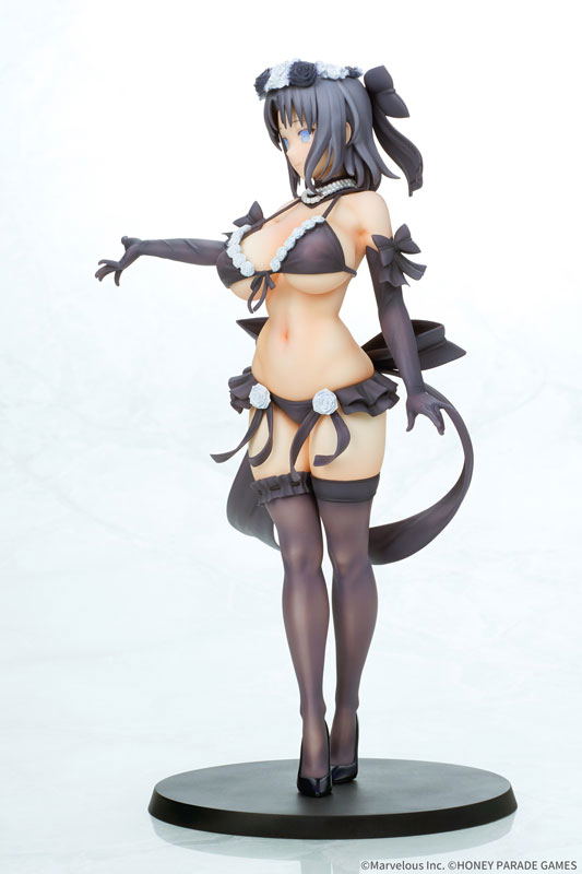 Senran Kagura 1/7 Scale Pre-Painted Figure: Yumi Wedding 2018 Black Ver. image 5