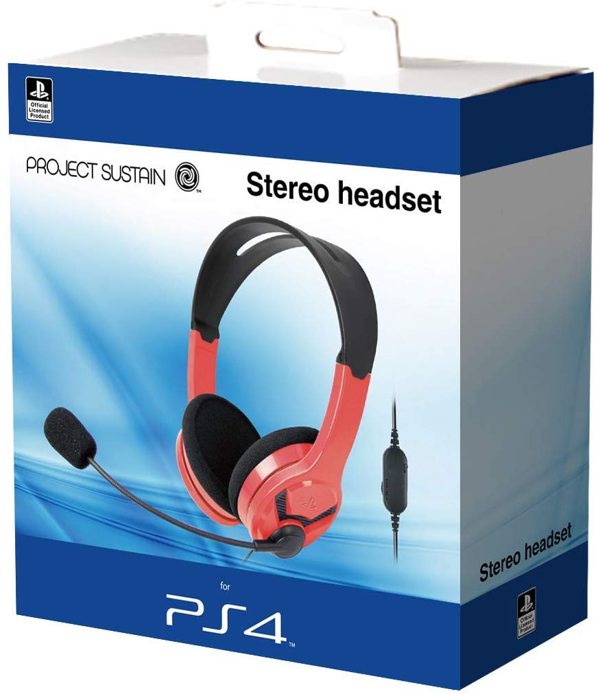 Stereo Headset for PlayStation 4 (Red) 対応 PlayStation 4