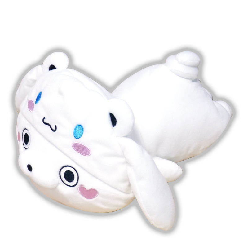 Yosistamp x Sanrio Characters Kutakuta Plush: Kuma-san x Cinnamoroll image 1