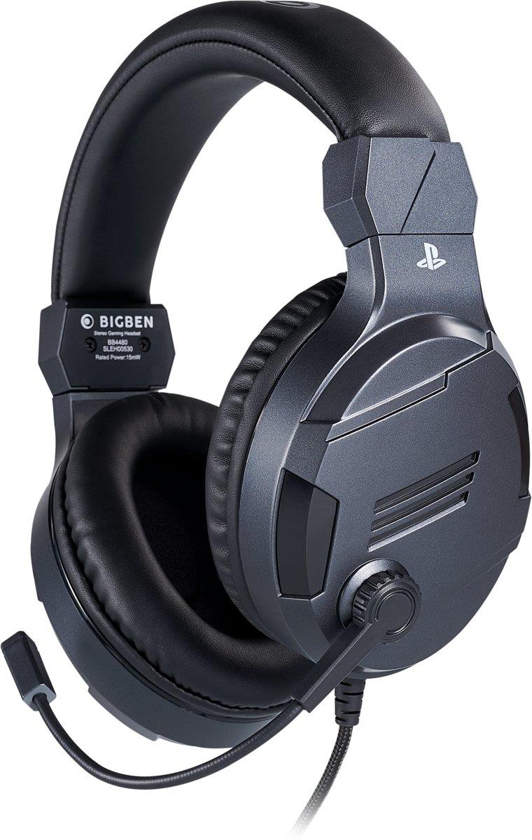 Bigben Stereo Gaming Headset V3 for PS4/PC/MAC (Titanium) image 4