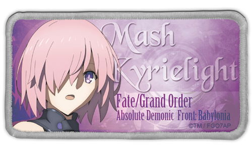 Fate/Grand Order - Absolute Demonic Front: Babylonia - Mashu Kyrielight Removable Full Color Patch image 1
