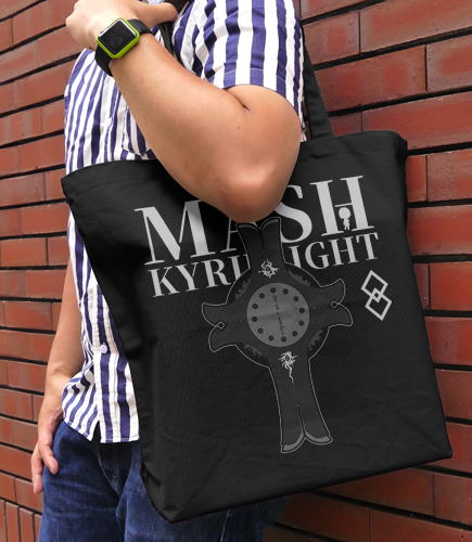 Fate/Grand Order - Absolute Demonic Front: Babylonia - Mash Kyrielight Shield Large Tote Bag Black image 2