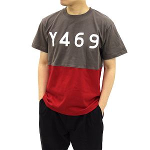 High School Fleet - Y469 Harekaze II Switching T-shirt Charcoal x Red (M Size)