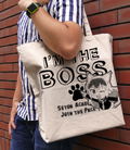 Seton Academy: Join The Pack! - Ranka Ookami Large Tote Bag Natural thumbnail 2
