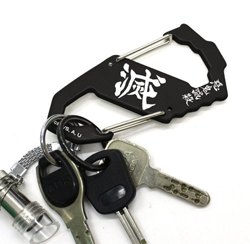 Demon Slayer: Kimetsu No Yaiba - Demon Slayer Corps Carabiner S Type Black image 2