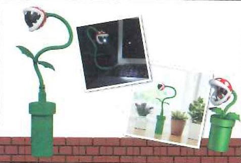 Super Mario Pakkun Flower USB Stand Light image 1
