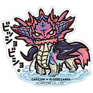 Capcom x B-Side Label Sticker Monster Hunter Bisshobissho_