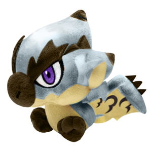 Monster Hunter Deformed Plush: Silver Rathalos_