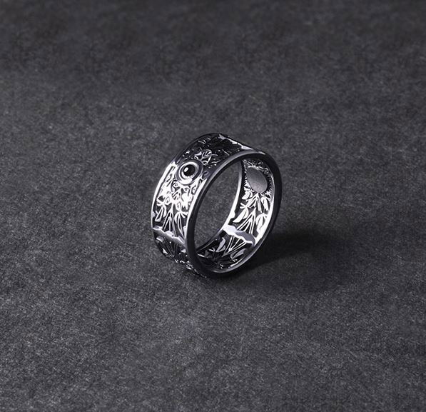 Final Fantasy VII Remake Black Silver Ring: Sephiroth (No. 17) image 2