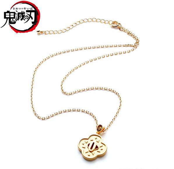 Demon Slayer Kimetsu No Yaiba Tsuba Necklace Zenitsu Agatsuma