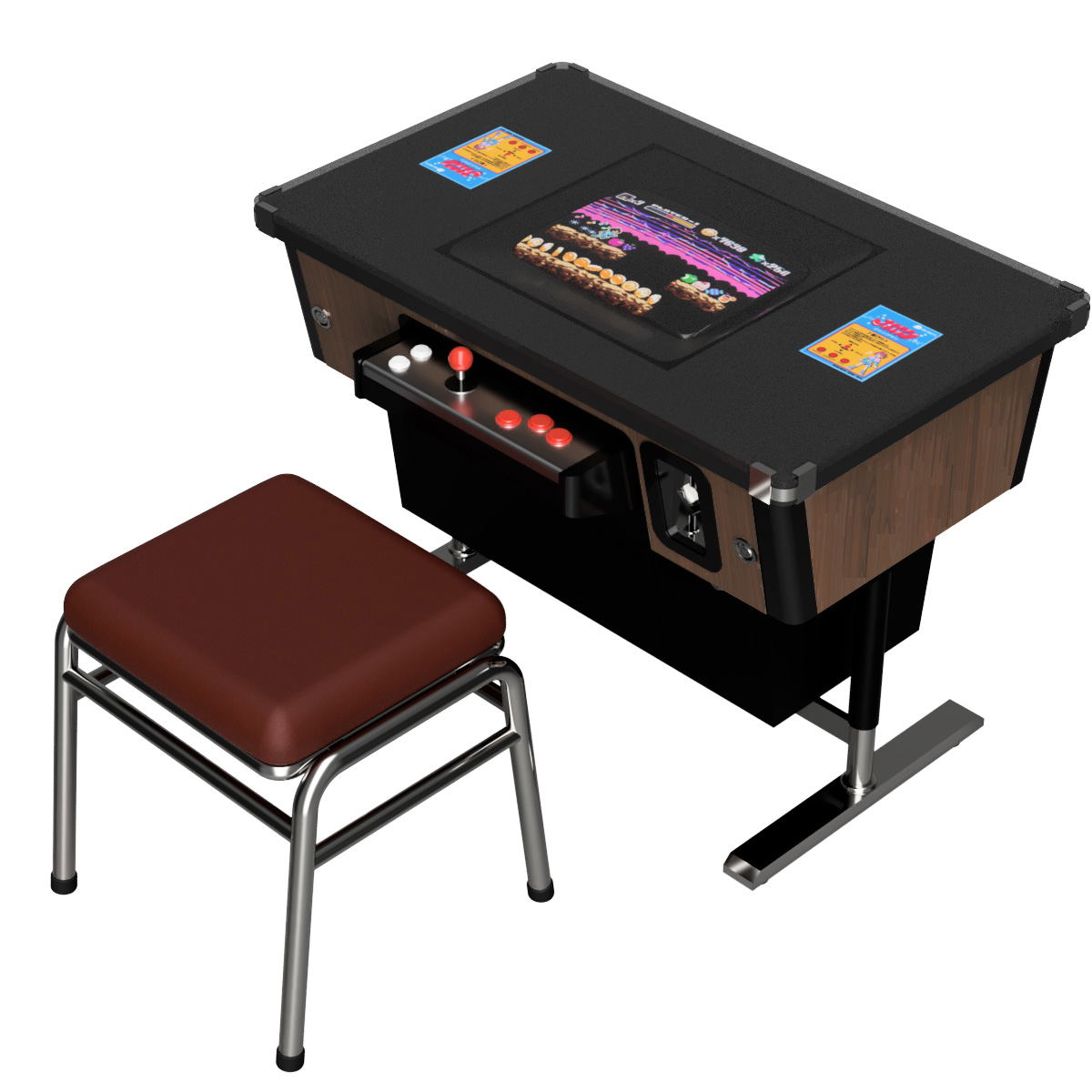 1/12 Scale Plastic Model Kit Arcade Video Game Machine Table