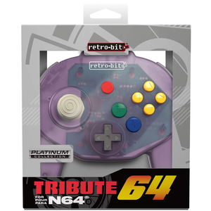 Retro-Bit Tribute 64 Controller for Nintendo 64 (Atomic Purple)_