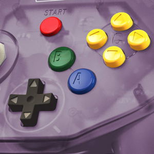 Retro-Bit Tribute 64 Controller for Nintendo 64 (Atomic Purple)