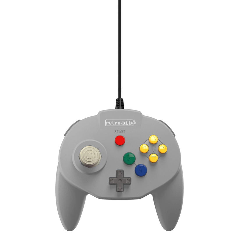 Retro-Bit Tribute 64 Controller for Nintendo 64 (Classic Grey) image 2