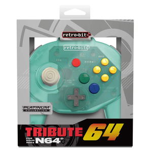 Retro-Bit Tribute 64 Controller for Nintendo 64 (Sea Salt Ice Cream)_