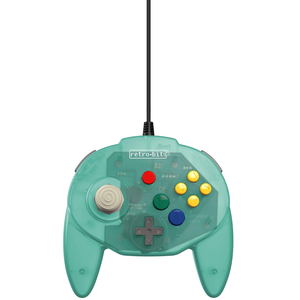 Retro-Bit Tribute 64 Controller for Nintendo 64 (Sea Salt Ice Cream)_