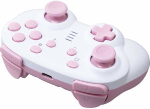 CYBER · Gyro Controller Mini Wireless Type (White x Pink)