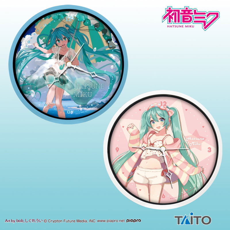 Hatsune Miku Original Illustration Wall Clock (B) image 2