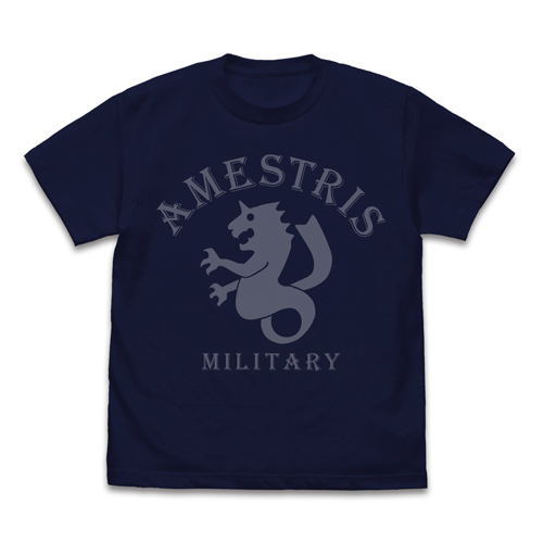 Fullmetal Alchemist - Amestris Military T-shirt Navy (L Size)