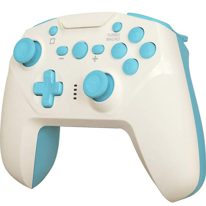 Cyber Gadget Gyro Wireless Controller for Nintendo Switch (Cream x Light Blue) image 2