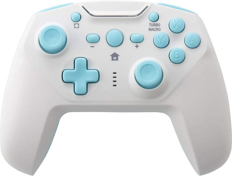Cyber Gadget Gyro Wireless Controller for Nintendo Switch (Cream x Light Blue) image 3