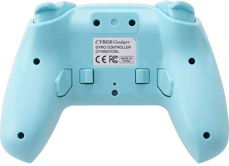 Cyber Gadget Gyro Wireless Controller for Nintendo Switch (Cream x Light Blue) image 4