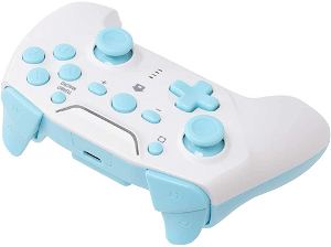 CYBER · Gyro Wireless Controller for Nintendo Switch (Cream x Light Blue)