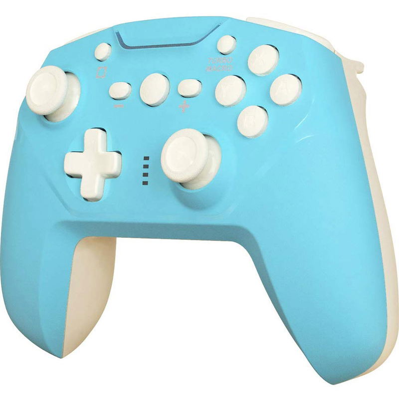Cyber Gadget Gyro Wireless Controller for Nintendo Switch (Light Blue x Cream) image 2