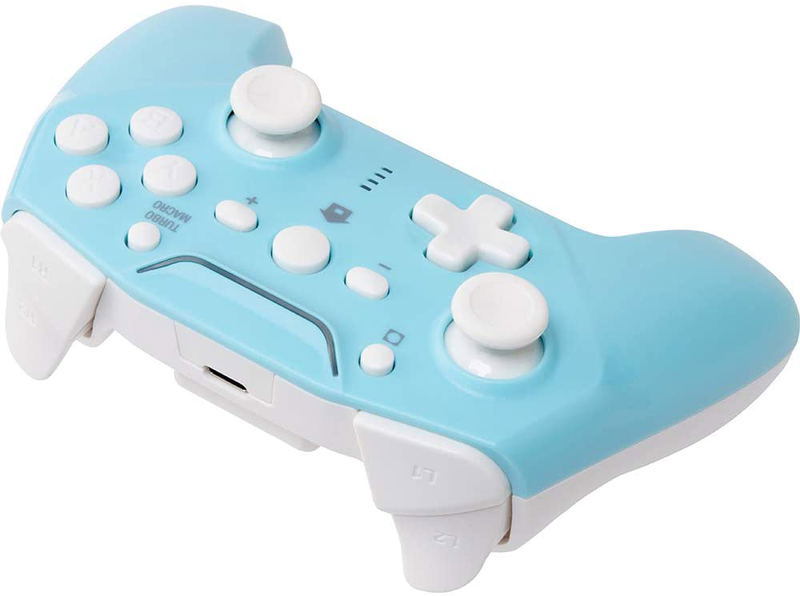 Cyber Gadget Gyro Wireless Controller for Nintendo Switch (Light Blue x Cream) image 5