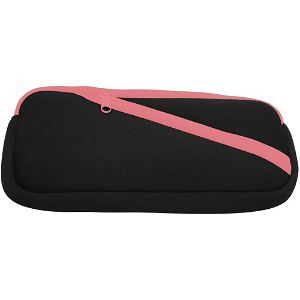 Slim Soft Pouch for Nintendo Switch Lite (Black x Coral)