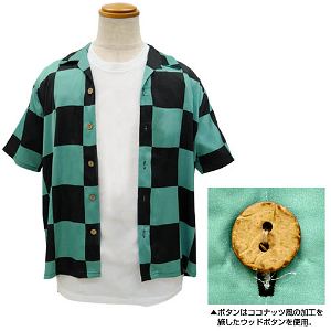Kimetsu No Yaiba Tanjiro Kamado Haori Design Aloha Shirt (M Size)